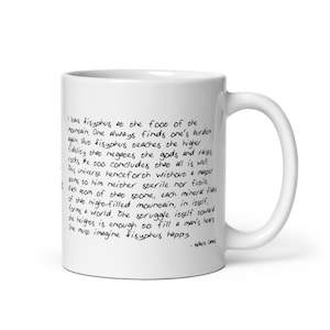 Le mythe de Sisyphe Mug | Cadeau littéraire citation d&#39;Albert Camus | Philosophie Livres absurdes existentialistes Littérature | Imaginez Sisyphe heureux