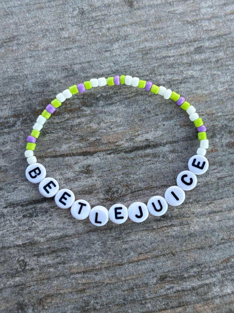 Beetlejuice Beetlejuice Beetlejuice Friendship Bracelets - Etsy