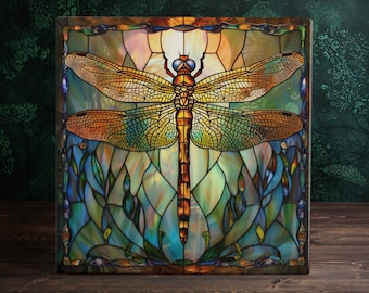 Dragonfly Dreams Artisan Ceramic Tile - Nature-Inspired Home Decor | Peeping Tom's Cottage