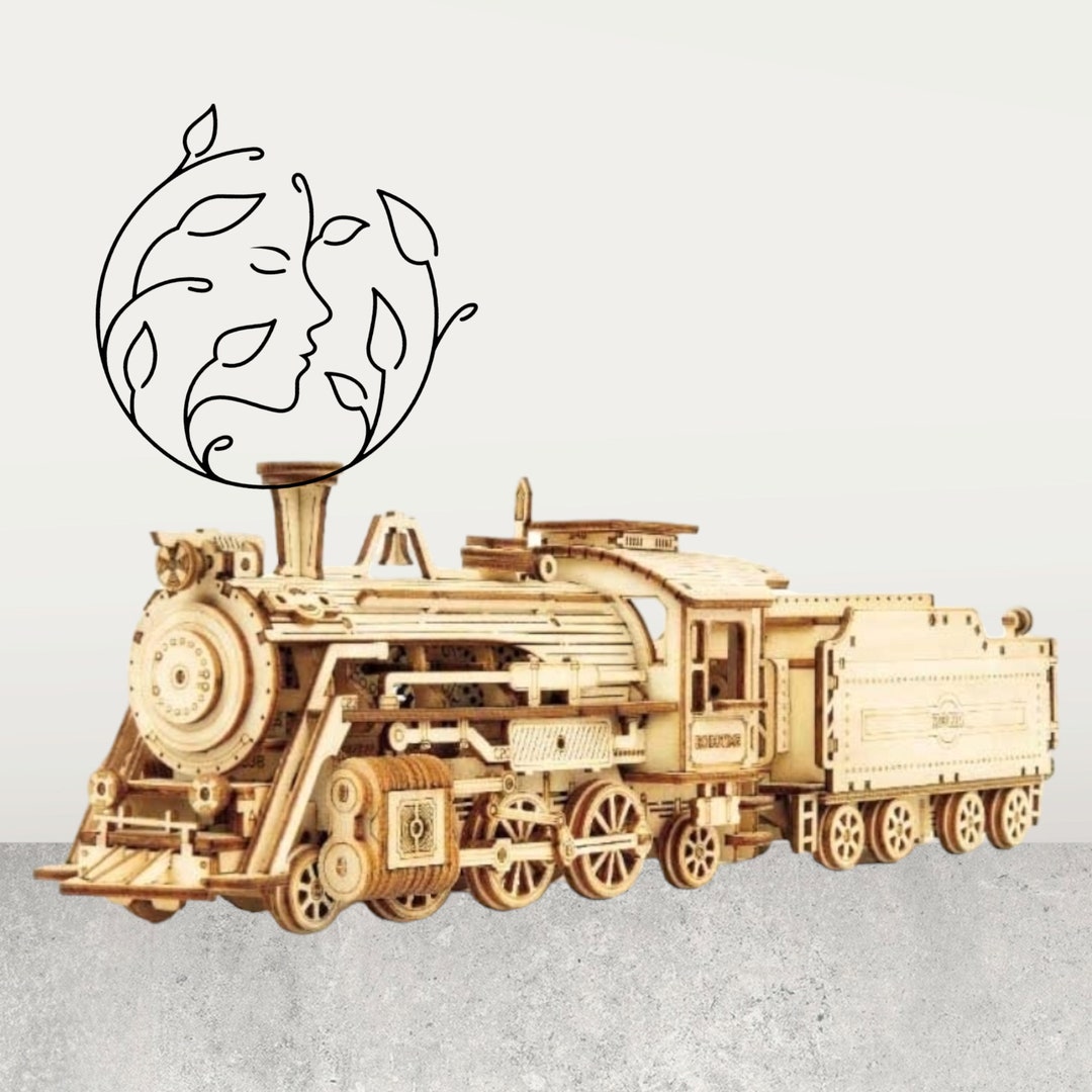 3D Wooden Steam Puzzle With 306 Pieces 3D Wooden Etsy