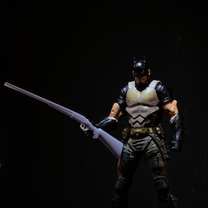 1/10 scale Double Barrel Shotgun - Fit for Mcfarlane DC Multiverse, NECA and similar 7 inch figures - 3D printed
