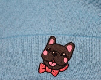 Frenchie Beanie Embroidered