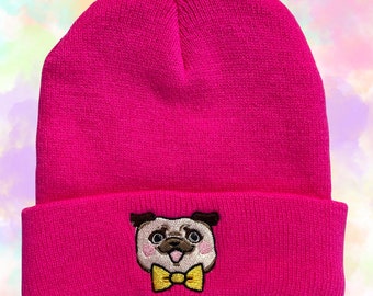 Pug Logo Beanie