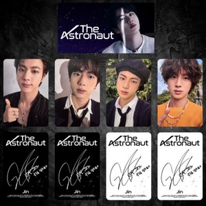 Bts Jin "Astronaut" Fotokarten (PC) Vorlage - Digital Download - Jin Astronaut PC Set - Bts Jin Fotokarten (4 Stück)