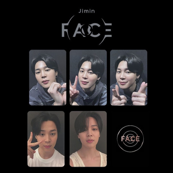 Bts Jimin " Face " Photocards (PC) Template - Digital Download - Jimin Face PC Set - BTS Jimin Photocards (11 pcs)