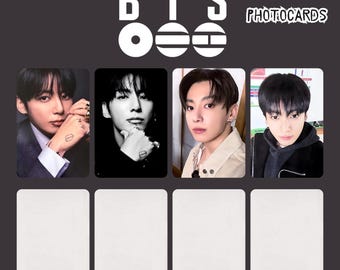 Plantilla de photocards de todos los miembros de KPOP Idol - Descarga digital (28 piezas)