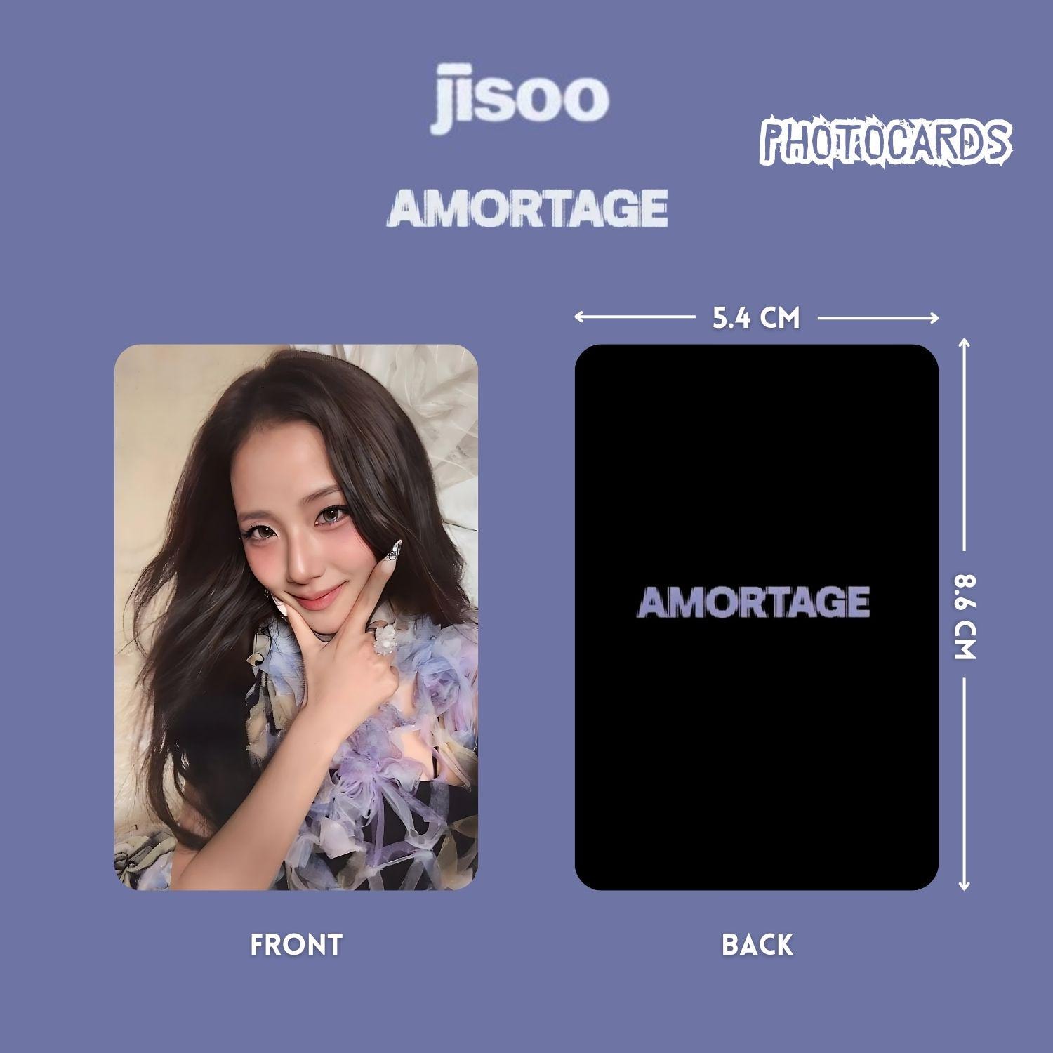 Jisoo Amortage PC Template - 20 Photocards (digital Download) - Etsy