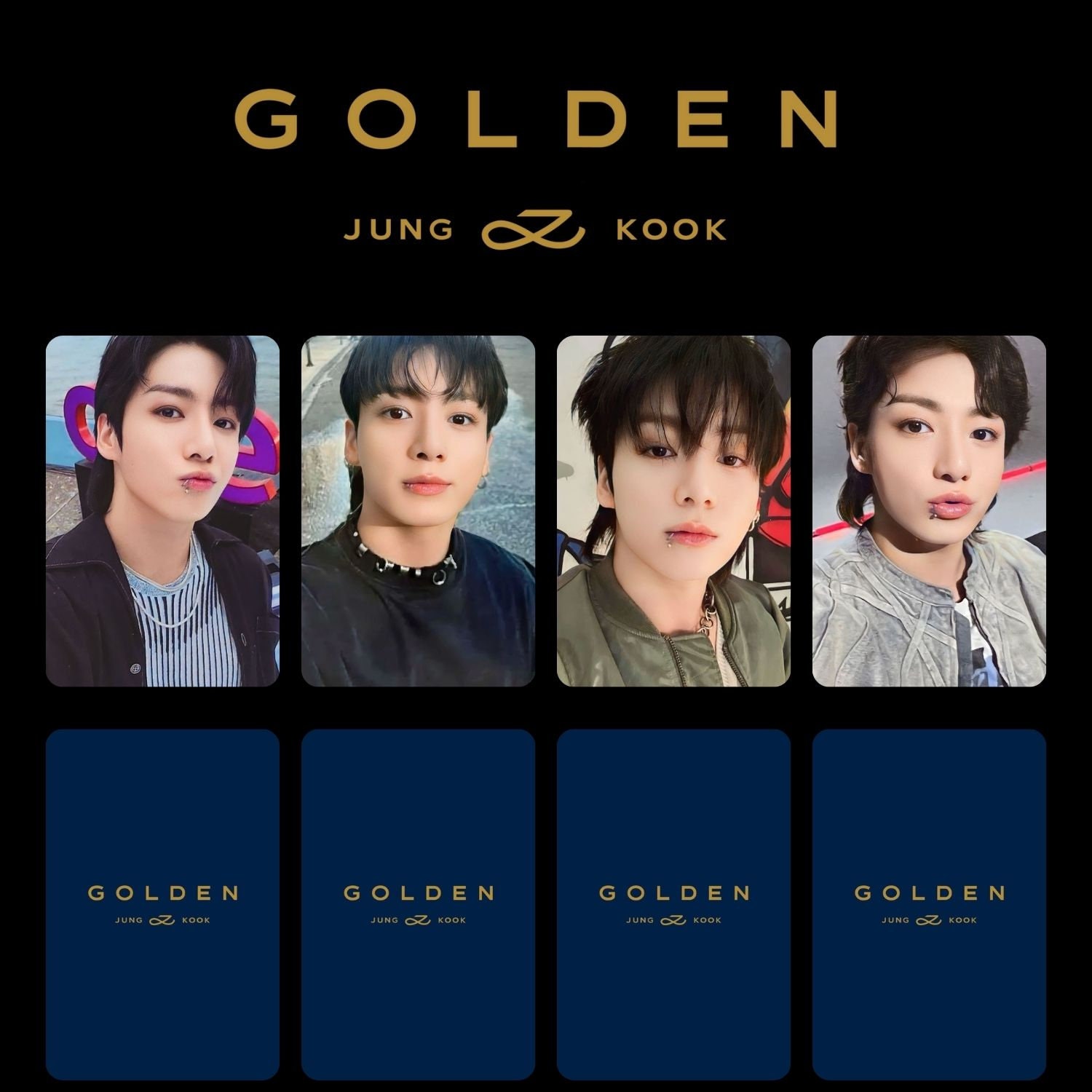 Bts Jungkook Golden Photocards PC Template Digital Download Goldenr PC