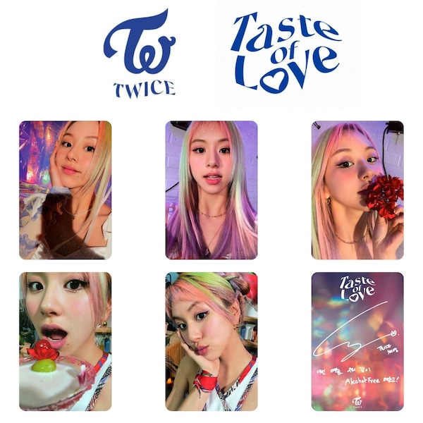 Twice " Taste of love " All Member Photocards (PC) Template - Digital Download