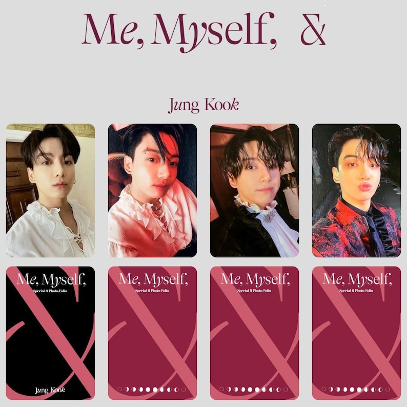 BTS Jungkook Me, Myself, & Photocards PC Template Digital Download Etsy