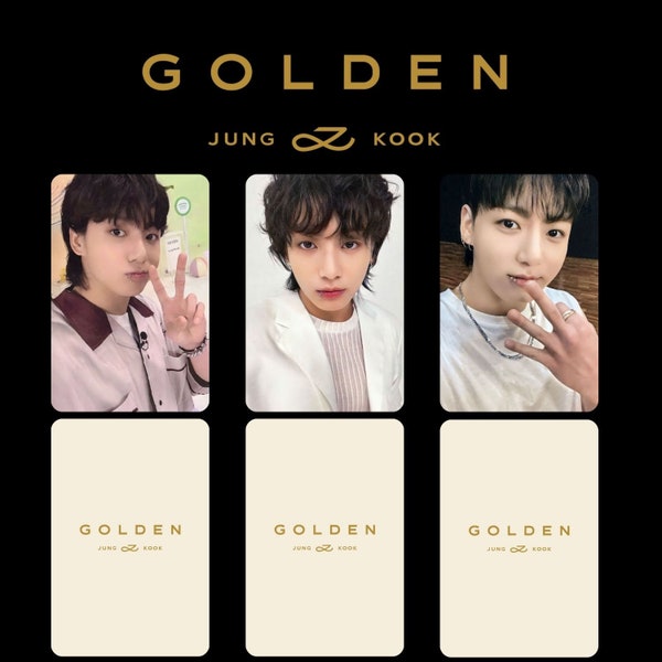 Jungkook Golden Photocard Etsy Jungkook Golden Photocard Etsy