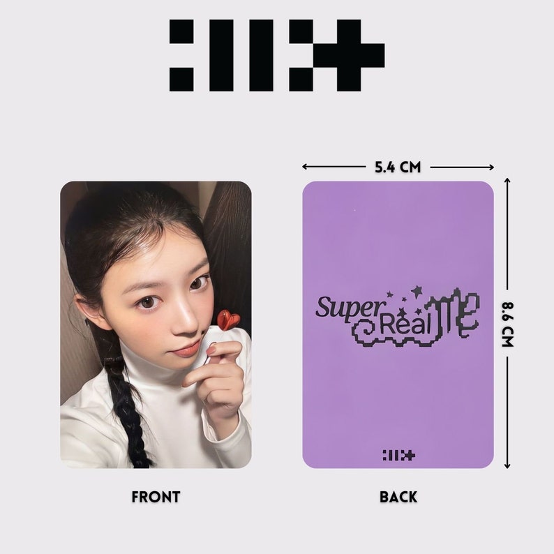 ILLIT Super Real Me All Member PC Template 20 Pcs Back and Front ILLIT Super Real Me All Member PC Template 20 Pcs Back and Front