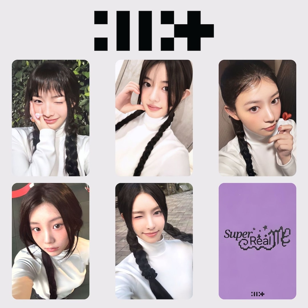ILLIT Super Real Me All Member PC Template 20 Pcs Back and Front ILLIT Super Real Me All Member PC Template 20 Pcs Back and Front