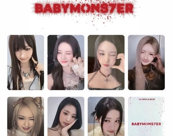 BABYMONSTER "Babymons7ER" PC-sjabloon voor alle leden (35 pc's voor- en achterkant fotokaart) - Digitale download - Illit Photocards - Afdrukbaar