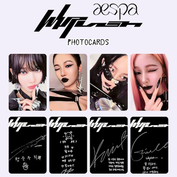 Aespa Whiplash Photocards: All Members (20 Pcs) - Digital Download