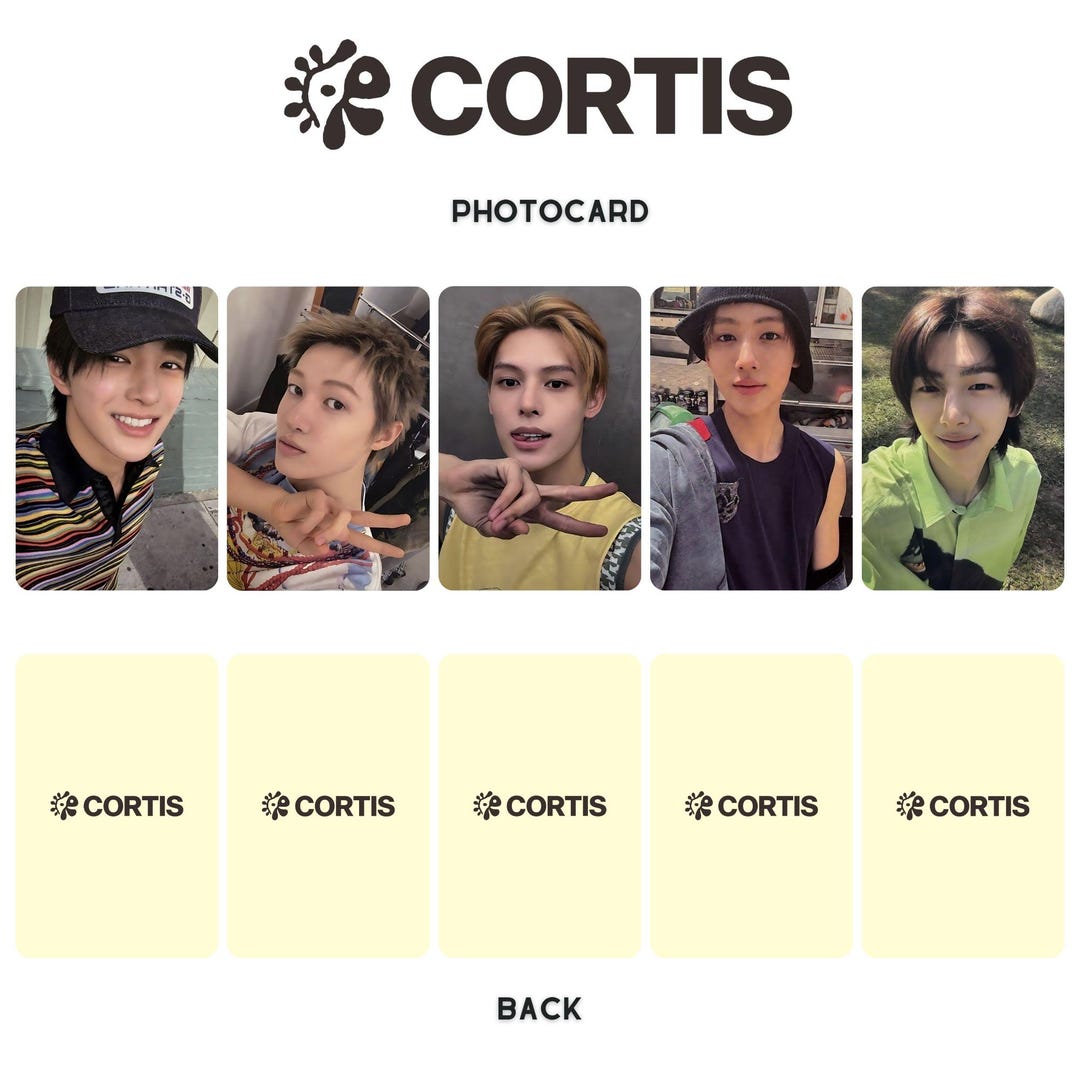 Cortis「Color Outside The Lines」フォトカード（PC）テンプレート