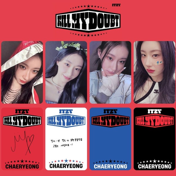Itzy " Kill My Doubt " All Member Photocards (PC) Template - Digital Download