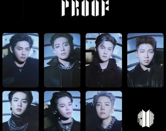 Bts  " Proof " Photocards (PC) Template - Digital Download - Bts Proof All Member PC Set - BTS Photocards (28  pcs)