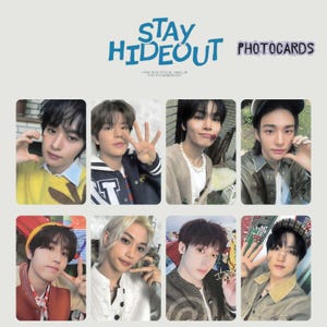 Stray Kids &quot;Stay Hideout - Bleiben Sie 4th Generation Alle Mitglied Fotokarte Vorlage - Digital Download - Stray Kids Fotokarte (16 Stück) - Printable.&quot;