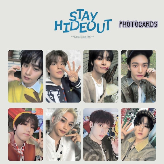 アイドル Stray Kids STAY HIDEOUT 4TH GENERATION Stray Kids Stay Hideout Photocards: All Members (digital Download