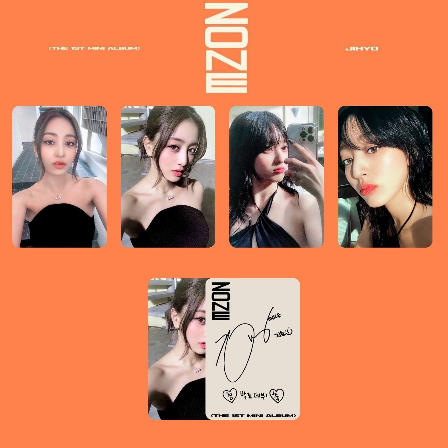 Twice JIHYO 「 Zone 」 フォトカード テンプレート - デジタル