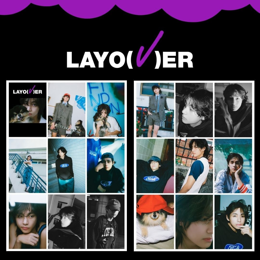 V Layover album photocards & postcards, from all 3 versions
