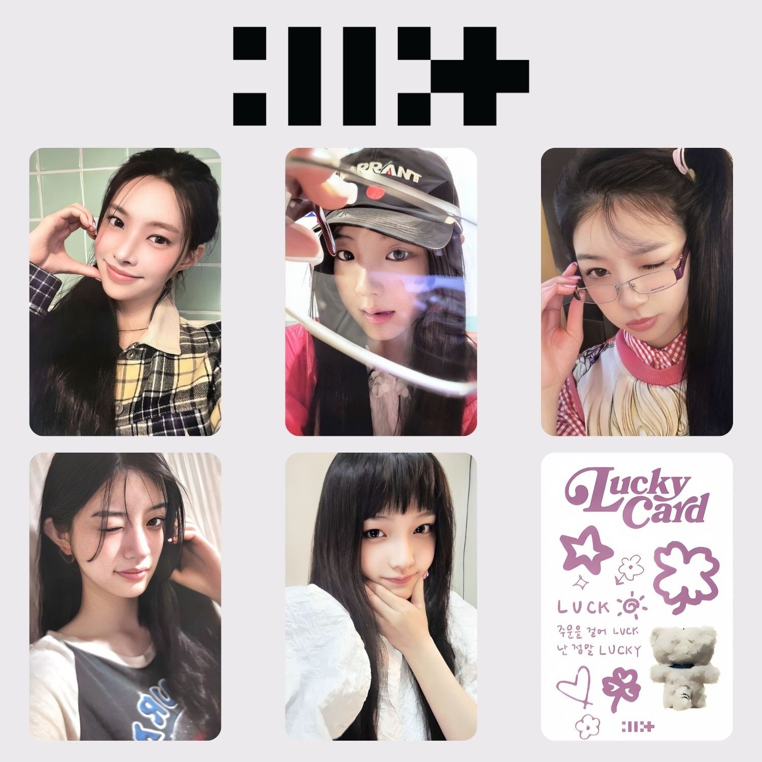 ILLIT Super Real Me All Member PC Template 20 Pcs Back and Front ILLIT Super Real Me All Member PC Template 20 Pcs Back and Front