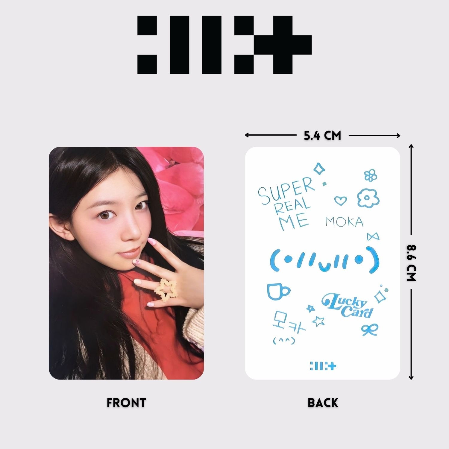 ILLIT Super Real Me All Member PC Template 20 Pcs Back and Front ILLIT Super Real Me All Member PC Template 20 Pcs Back and Front