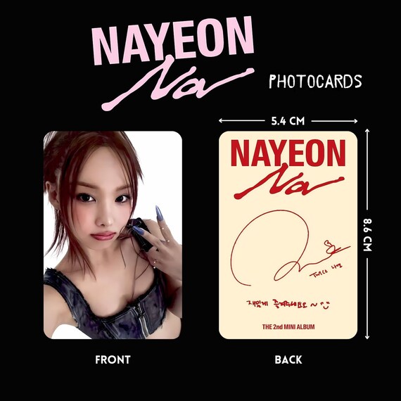 Twice ナヨン「NA」フォトカード (PC) テンプレート - デジタル
