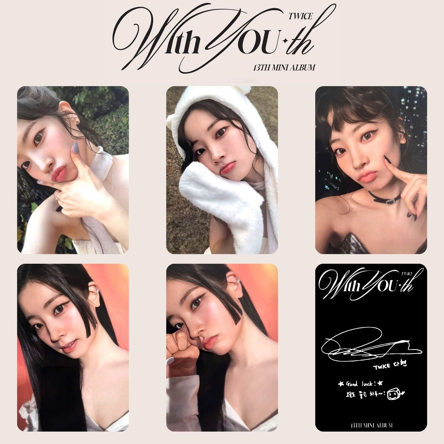 Twice With Youth Chaeyoung, Dahyun, Jeongyeon, Jihyo Photocards PC Twice With Youth Chaeyoung, Dahyun, Jeongyeon, Jihyo Photocards PC
