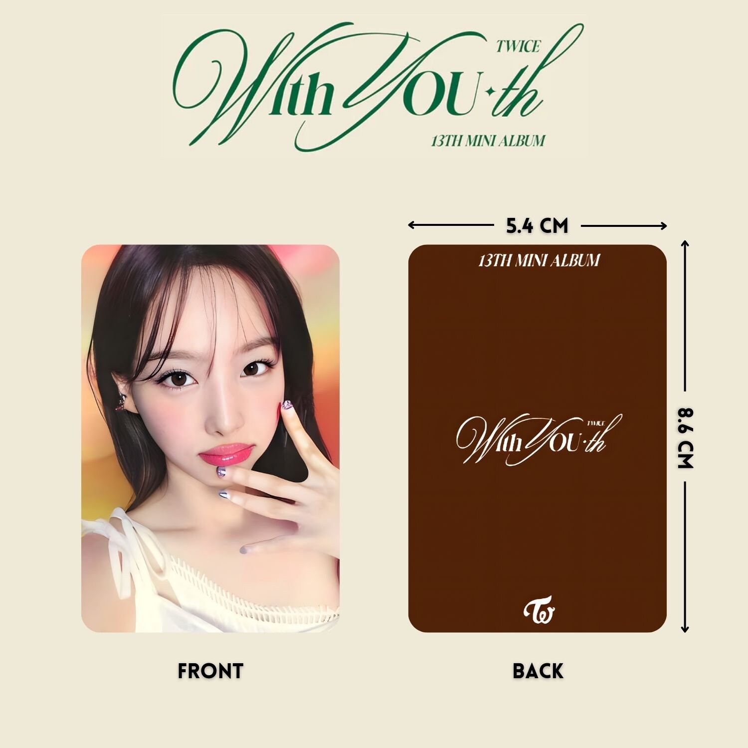 Twice With Youth POB Photocards PC Template Digital Download Twice ...