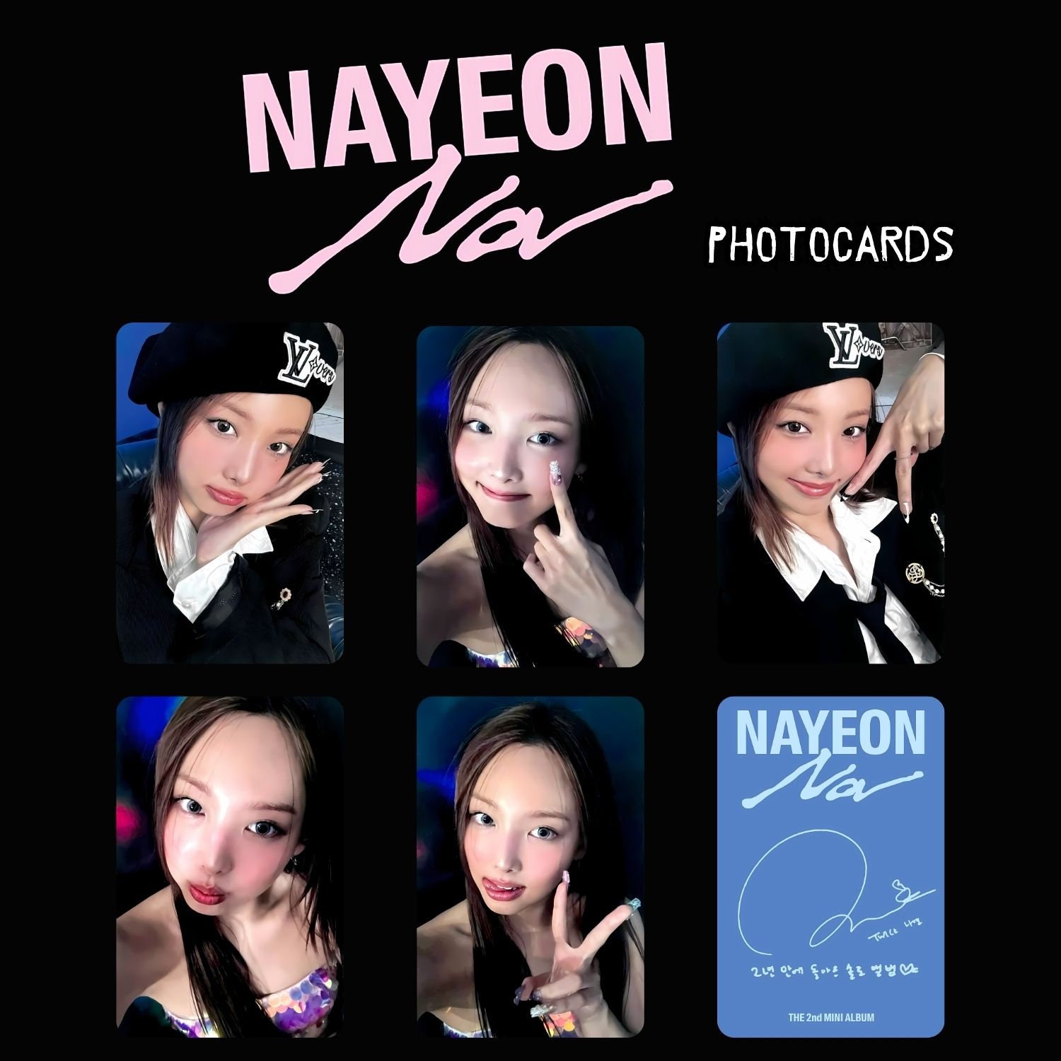 Twice ナヨン「NA」フォトカード (PC) テンプレート - デジタル
