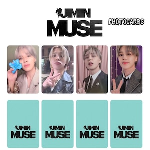 Modelo de Photocards BTS Jimin " Muse " (PC) - Download digital - Conjunto de PC Jimin Face - Photocards BTS Jimin (8 unidades)