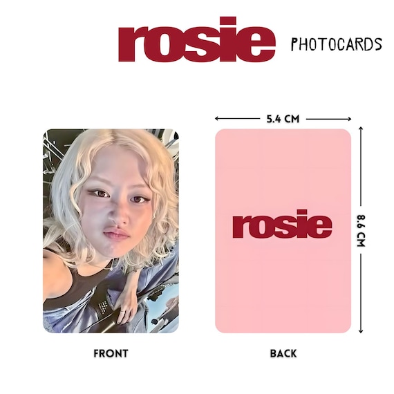 Rose 'rosie' Photocard Set (13 Pcs) - Printable Digital Download