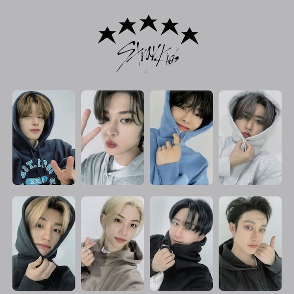 Stay Kids "5 Star-POB" Fotokaartsjabloon voor alle leden - Digitale download - Stray Kids 5 Star Fotokaart (16 stuks)