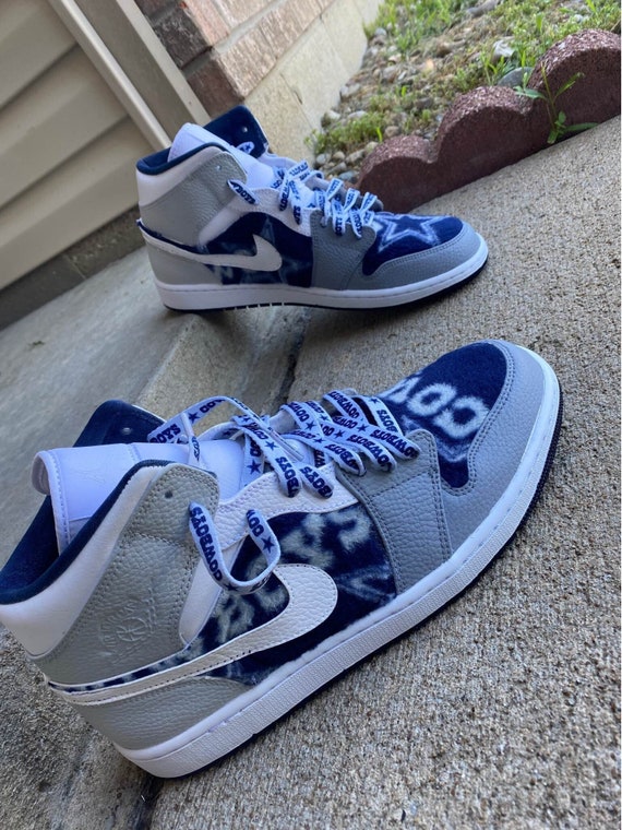 Custom Football Team Sneaker Customs For Football Lovers Dallas Cowboy  Custom Sneakers Dallas Cowboy Fans