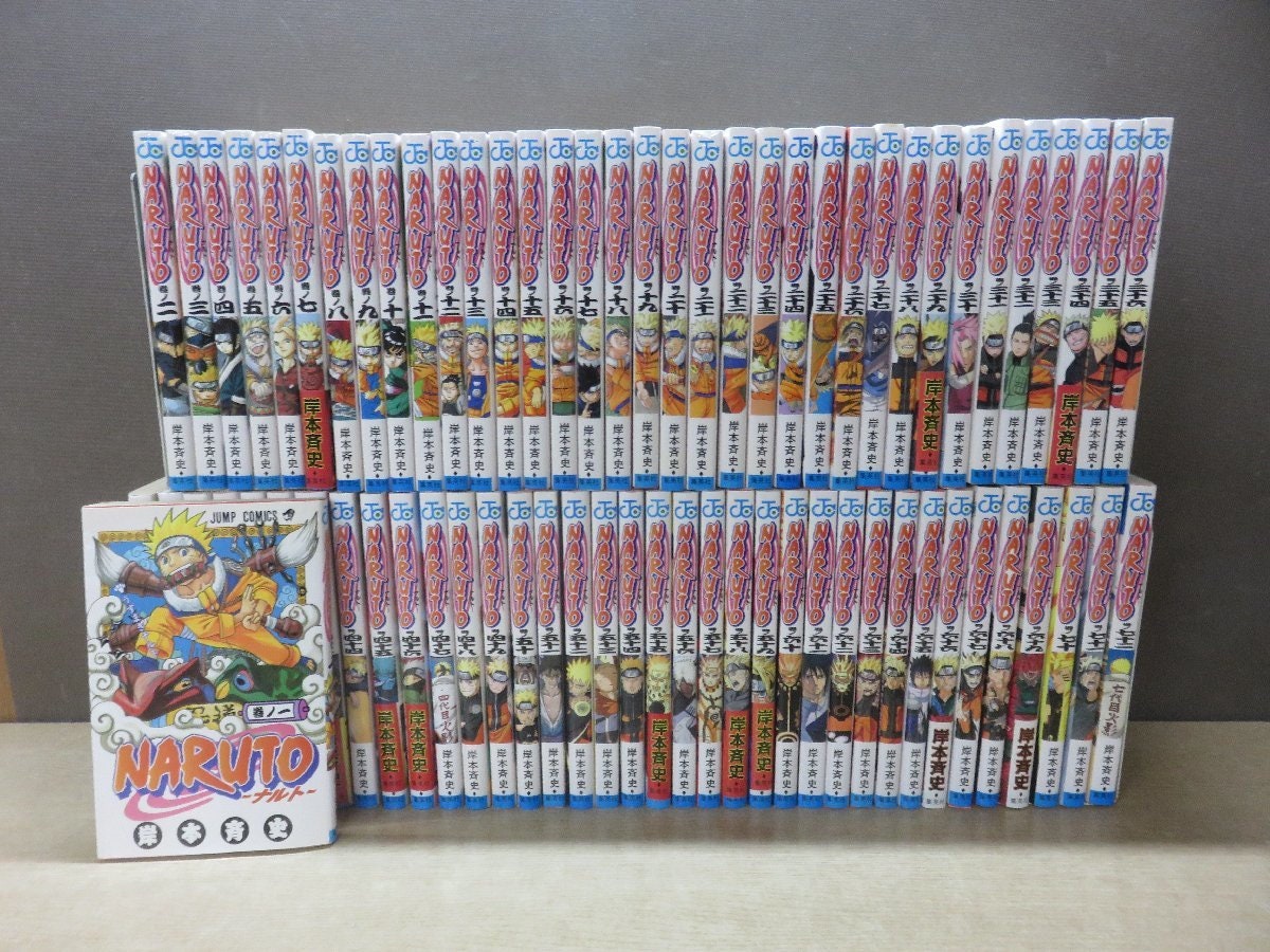 Naruto Manga 1-72 Complete Whole Series All Volumes Japanese Jump Comics  Used