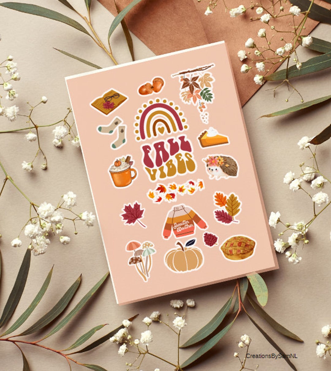 Autumn Stickers Printables Printable Stickers Autumn - Etsy