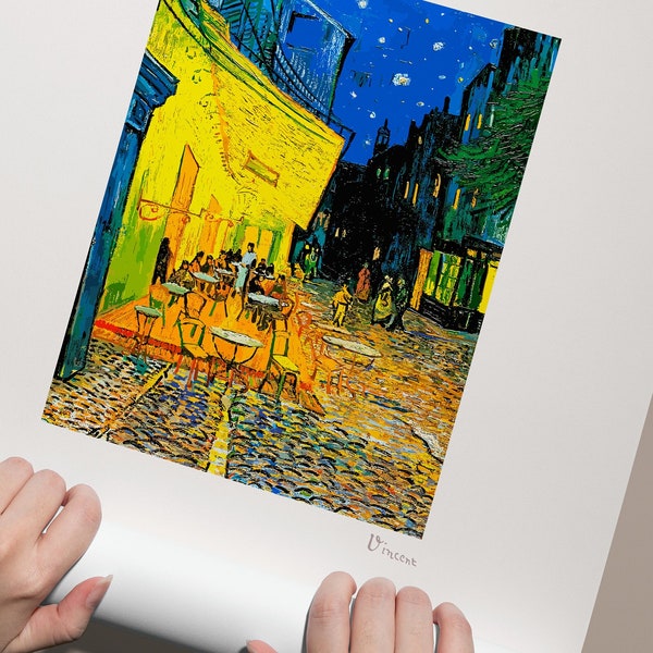 Vincent Van Gogh, Café Terrace at Night, 1888 | van Gogh Print, van Gogh Exhibition, van Gogh Poster, van Gogh Wall Art, van Gogh Decor