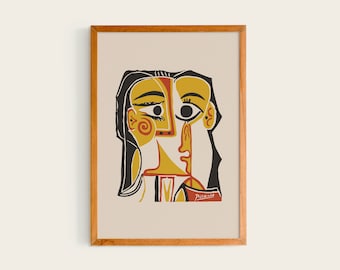 ピカソの静物画「ランプの下のガラス」1962年ジクレー版画複製