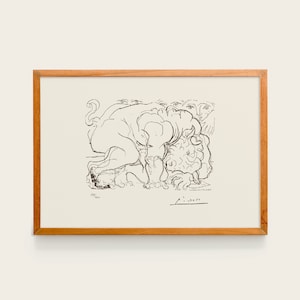 Pablo Picasso, Wounded Minotaur VI (Minotaure blessé. VI), 1933 | Picasso Print, Picasso poster, Picasso Drawing, Picasso Lithographs