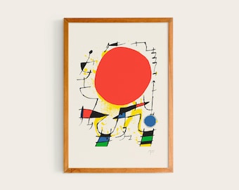 Joan Miró Le Soleil Rouge (The Red Sun) | Exhibition poster