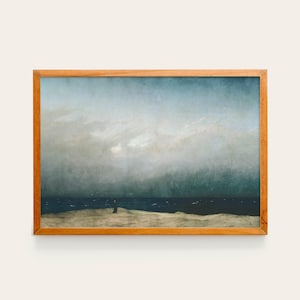 Caspar David Friedrich, Monk by the Sea, 1808 | Museum Poster Wall Art Print Classic Romanticism Painting Home Interior Decor