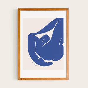 Henri Matisse Nu Bleu III | Matisse Exhibition Poster, Woman&#39;s Body, Henri Matisse Artworks, Matisse Cut Out&#39;s Poster, Papier Decoupes