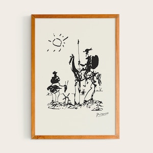 Pablo Picasso Don Quixote 1955 | Kunst geïnspireerd door boeken