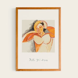 Pablo Picasso Etude Pour le Nu, 1907-8 | Picasso Print, Picasso Exhibition print, Pablo Picasso poster, Picasso Wall Art, Pablo Picasso