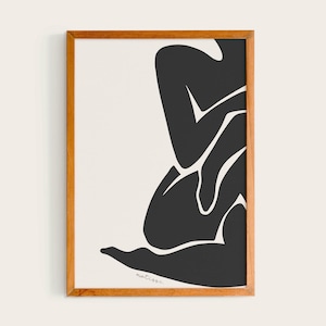 Henri Matisse Nu Noir III | Matisse Exhibition Poster, Woman&#39;s Body, Henri Matisse Artworks, Matisse Cut Out&#39;s Poster, Papier Decoupes