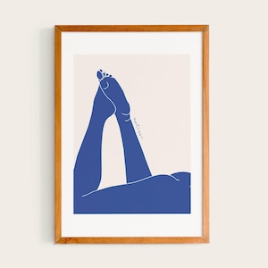 Henri Matisse Nu Bleu II | Matisse Exhibition Poster, Woman&#39;s Body, Henri Matisse Artworks, Matisse Cut Out&#39;s Poster, Papier Decoupes