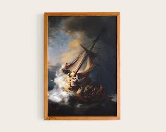 Rembrandt van Rijn, Christ in the Storm on the Lake of Galilee, 1563 | Baroque Painting