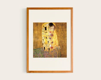 グスタフ・クリムト - 接吻 | 有名なヴィンテージ絵画（額装または額装